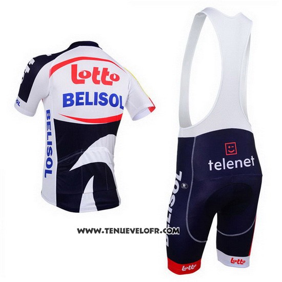 2013 Maillot Ciclismo Lotto Belisol Violet et Blanc Manches Courtes et Cuissard